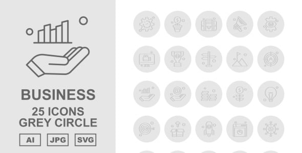 Набор иконок на тему business