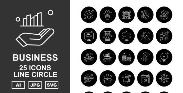 Набор иконок на тему business