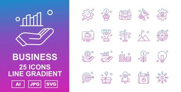 Набор иконок на тему business