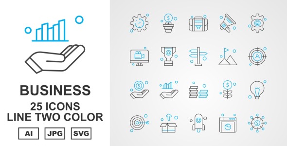 Набор иконок на тему business