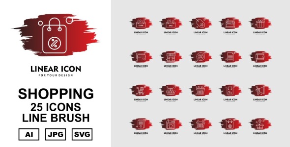 Набор иконок на тему shopping