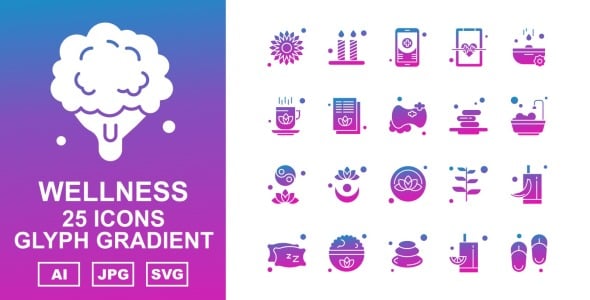 Набор иконок на тему nature