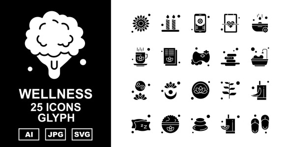 Набор иконок на тему nature