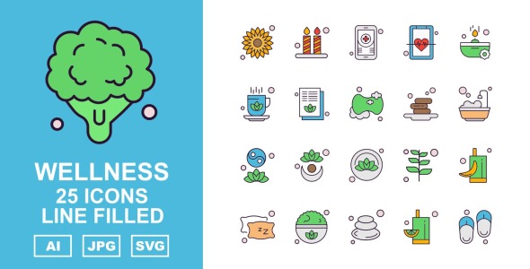 Набор иконок на тему nature