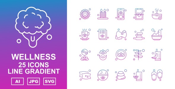 Набор иконок на тему nature