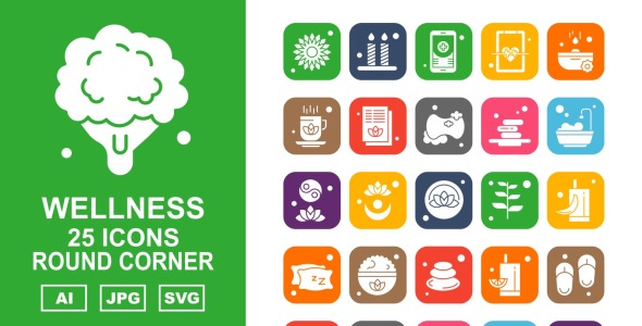 Набор иконок на тему nature