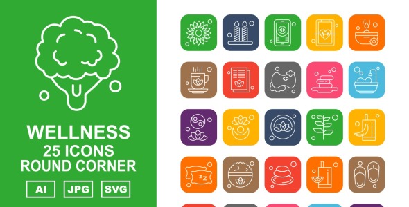 Набор иконок на тему nature