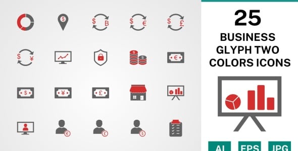 Набор иконок на тему финансы