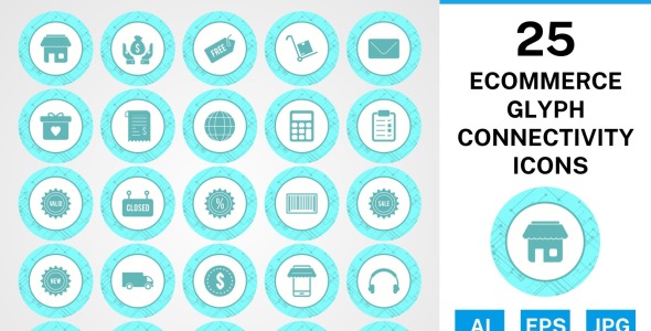 Набор иконок на тему shopping