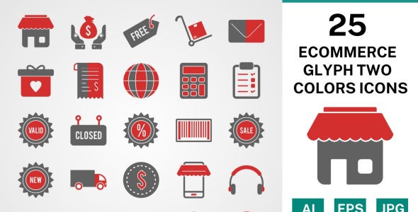 Набор иконок на тему shopping