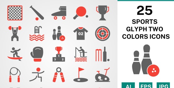 Набор иконок на тему sports