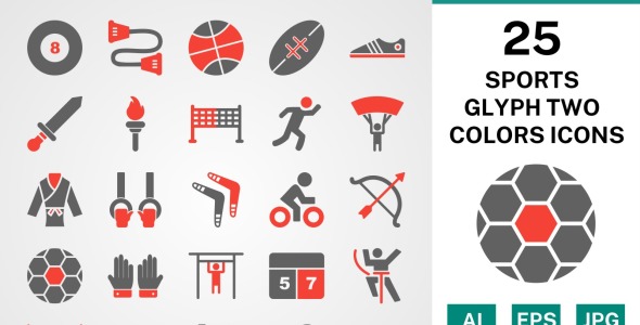 Набор иконок на тему sports