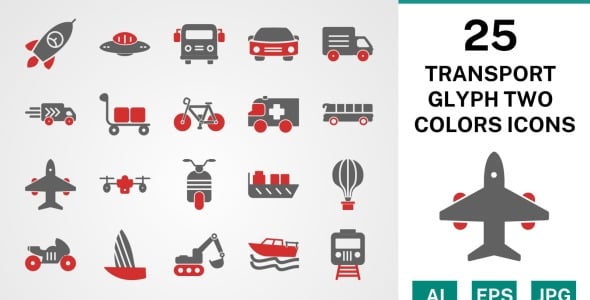 Набор иконок на тему transport