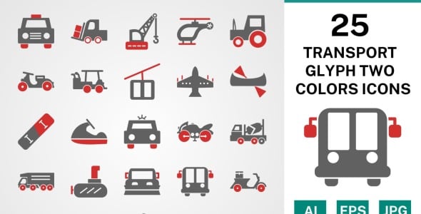 Набор иконок на тему transport