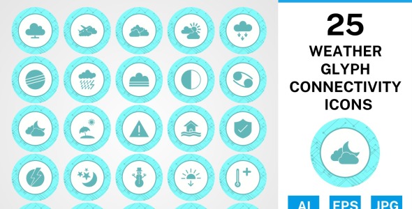 Набор иконок на тему weather