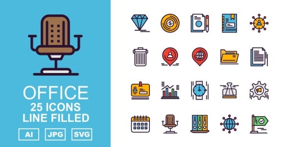 Набор иконок на тему финансы