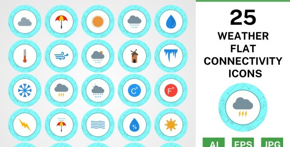 Набор иконок на тему weather