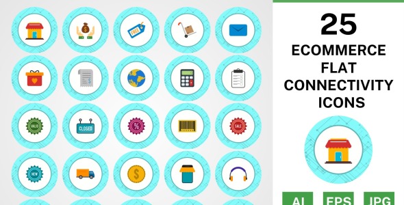 Набор иконок на тему shopping