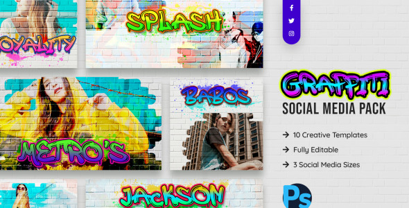 Шаблон для соцсетей на тему графика