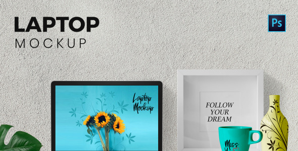 Мокап для продукта на тему графика