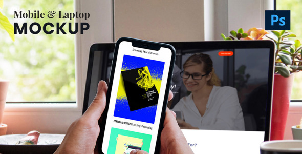 Мокап для продукта на тему графика