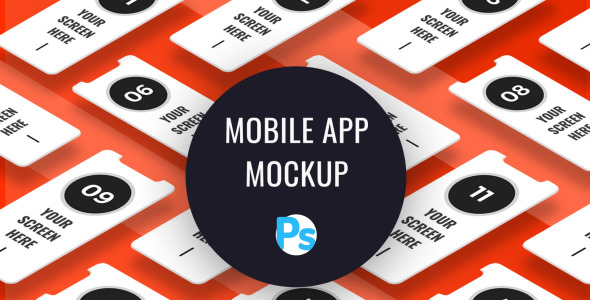 Мокап для продукта на тему графика