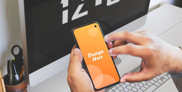 Мокап для продукта на тему графика