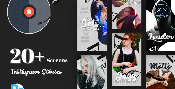 Шаблон для соцсетей на тему графика