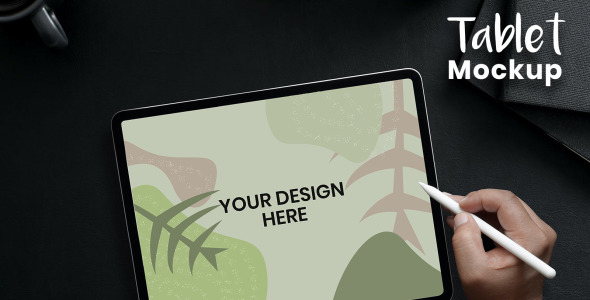 Мокап для продукта на тему графика