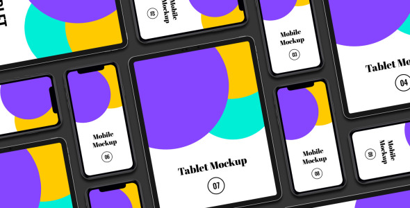 Мокап для продукта на тему графика