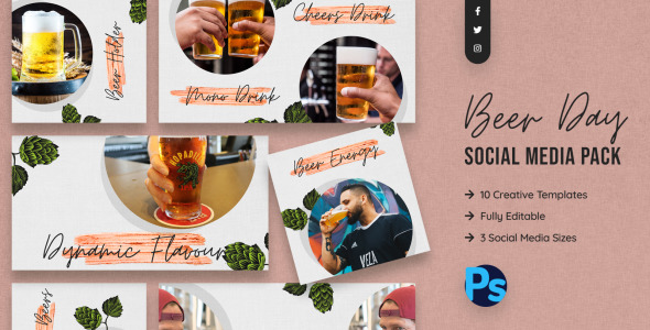 Шаблон для соцсетей на тему графика