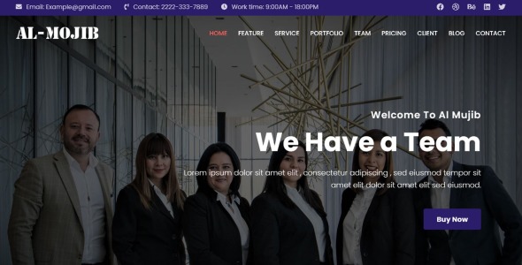 универсальный шаблон целевой страницы busniess &amp; consulting agency