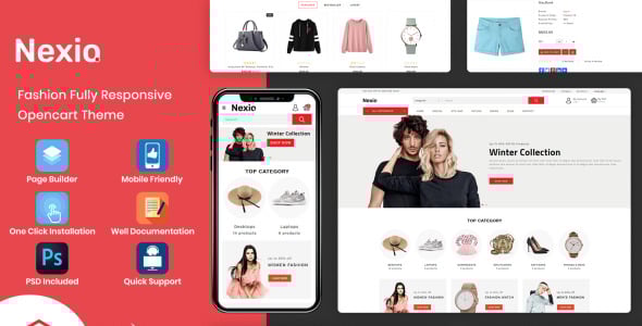 Fashion and Cloths Accessories OpenCart Template