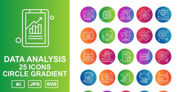 Набор иконок на тему data