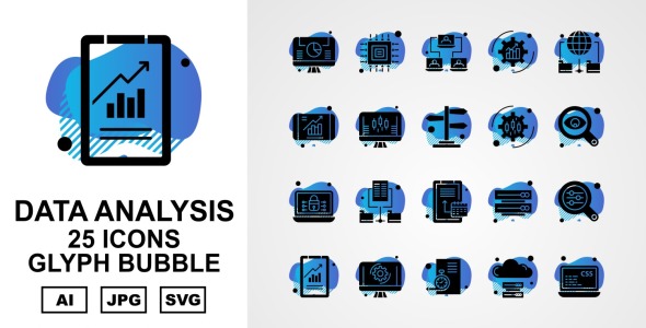Набор иконок на тему data