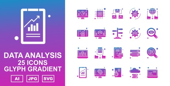 Набор иконок на тему data