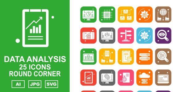 Набор иконок на тему data