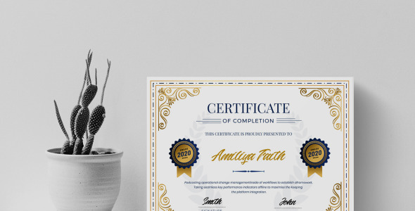 Шаблон сертификата на тему графика