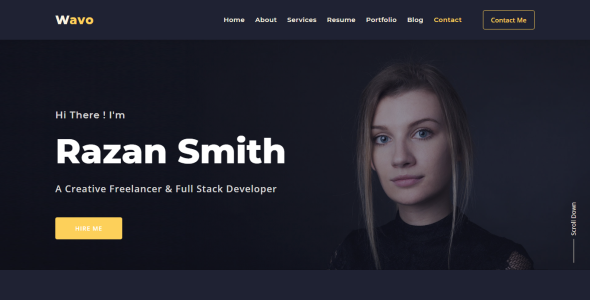 Personal Portfolio Landing Page Template