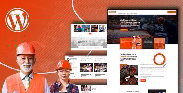 Construction &amp; Tools Shop WordPress Theme