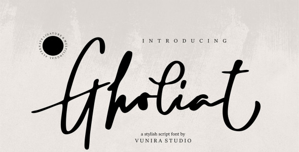 Шрифт на тему графика