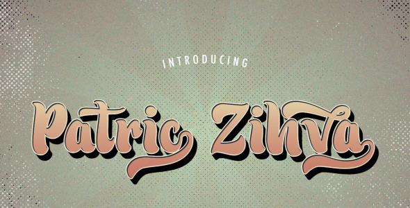 Шрифт на тему графика