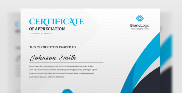 Шаблон сертификата на тему графика