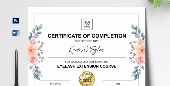 Шаблон сертификата на тему графика