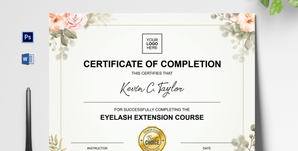 Шаблон сертификата на тему графика