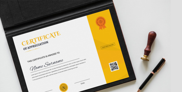 Шаблон сертификата на тему графика