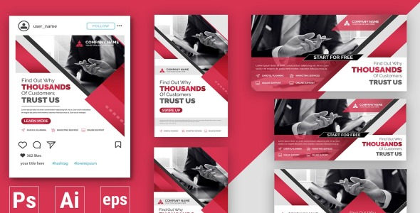 Шаблон для соцсетей на тему графика