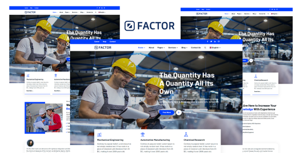 Industry &amp; Factory HTML5 Website Template