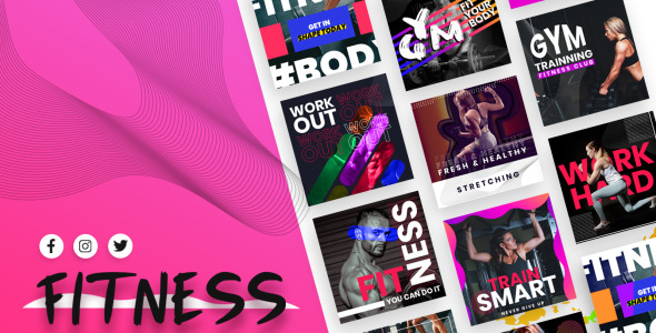 Шаблон для соцсетей на тему графика