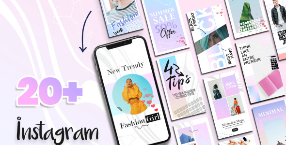 Шаблон для соцсетей на тему графика